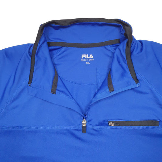 Mens Blue Champion Quarter Zip Jumper