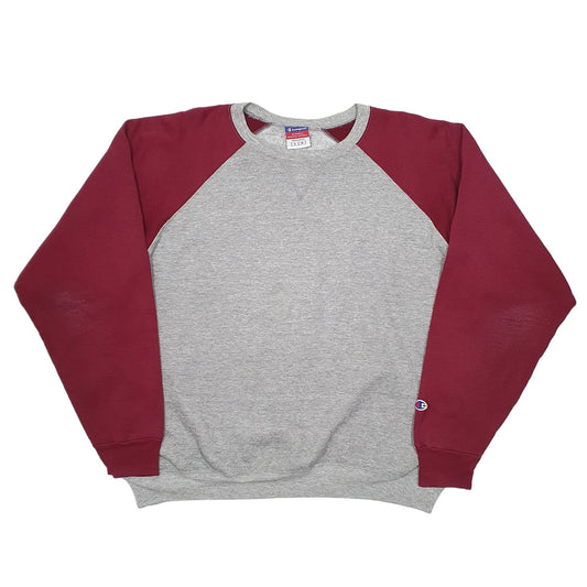 Mens Grey Champion Crewneck Jumper