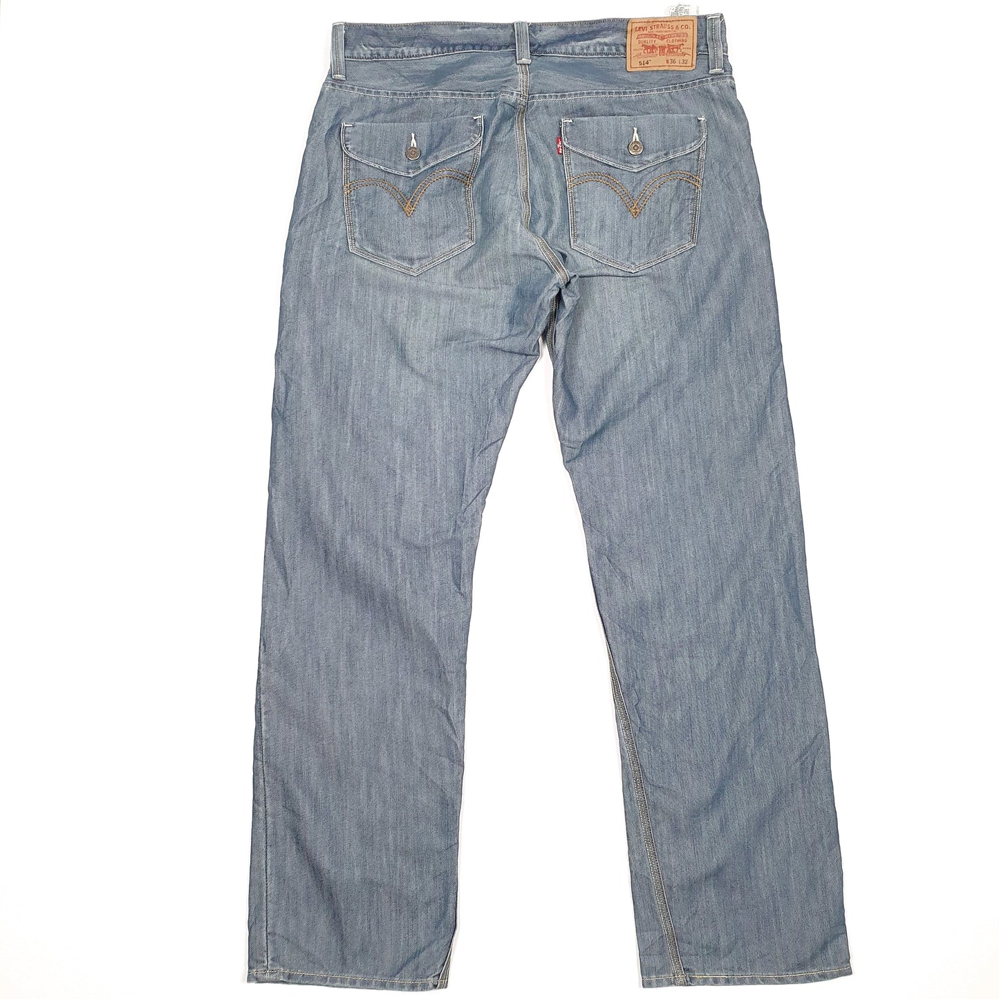 Levis 514 Straight Fit Button pockets Jeans W39 L32 Blue