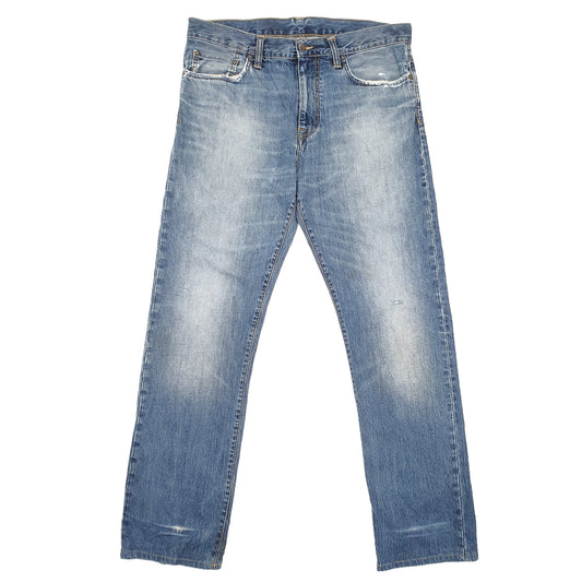 Mens Blue Carhartt Davies Pant Relaxed WIP Casual JeansW34 L30