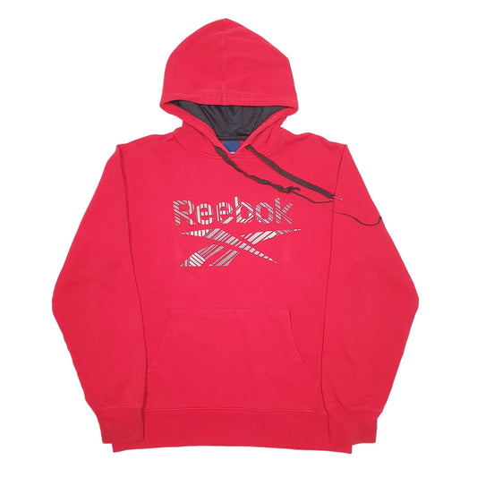 Mens Red Reebok Hoodie Jumper