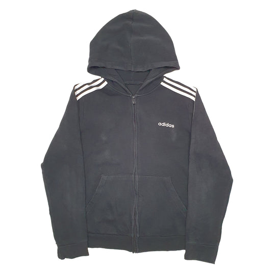 Mens Black Adidas Full Zip Jumper