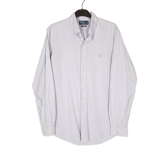 Polo Ralph Lauren Long Sleeve Custom Fit Gingham Shirt Lilac