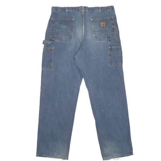 Mens Blue Carhartt Carpenter JeansW38 L32