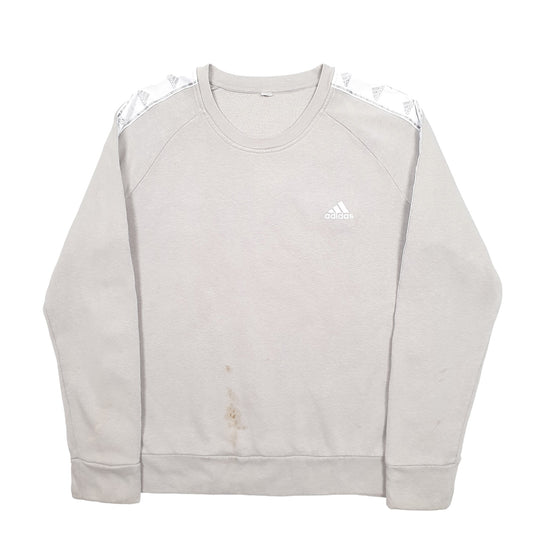 Womens Grey Adidas Crewneck Jumper