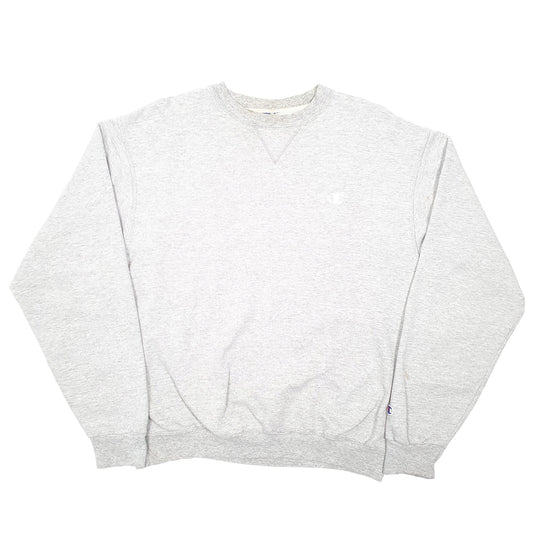 Mens Grey Champion Crewneck Jumper