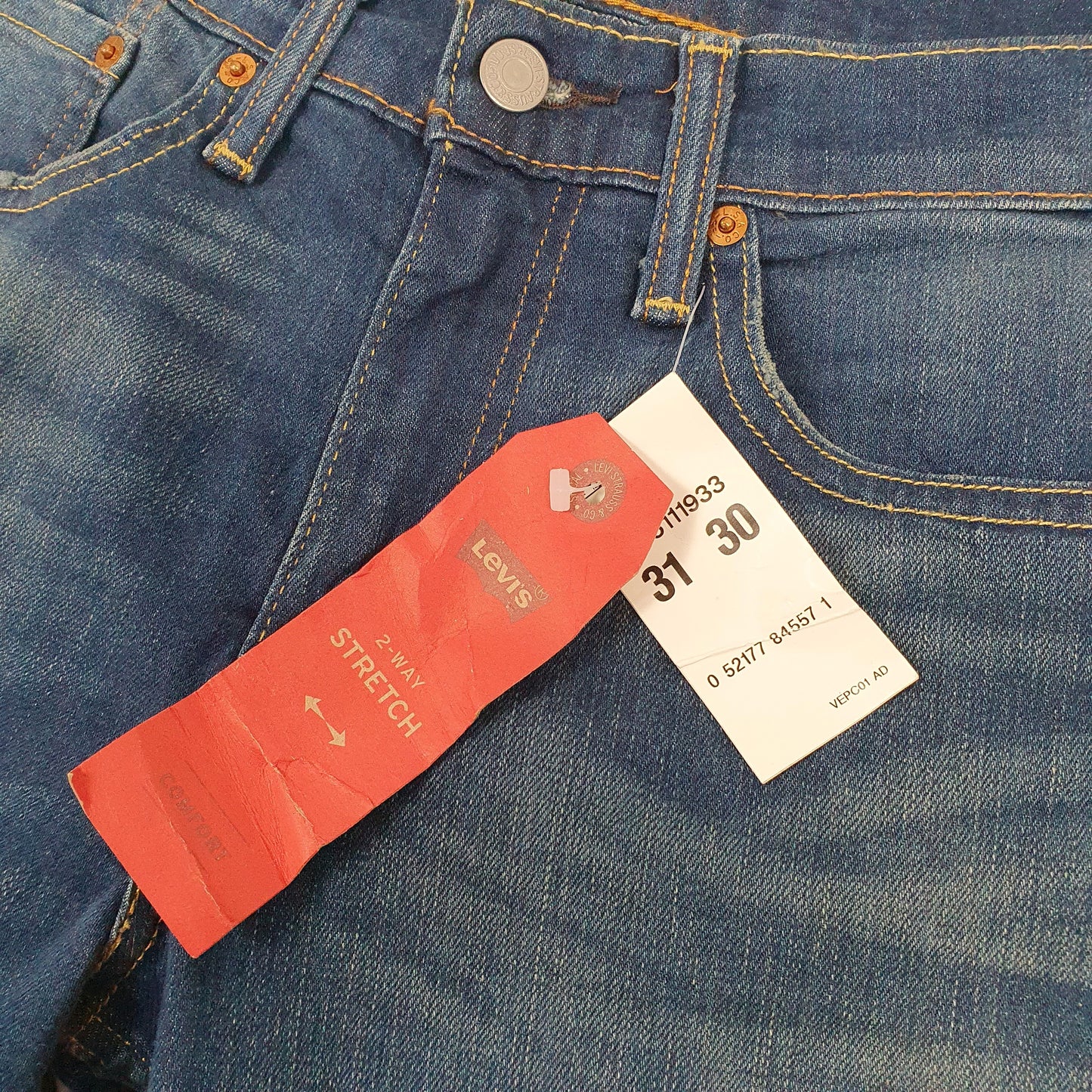 Levis 511 Slim Fit New With Tags Stretch Jeans W31 L30 Blue