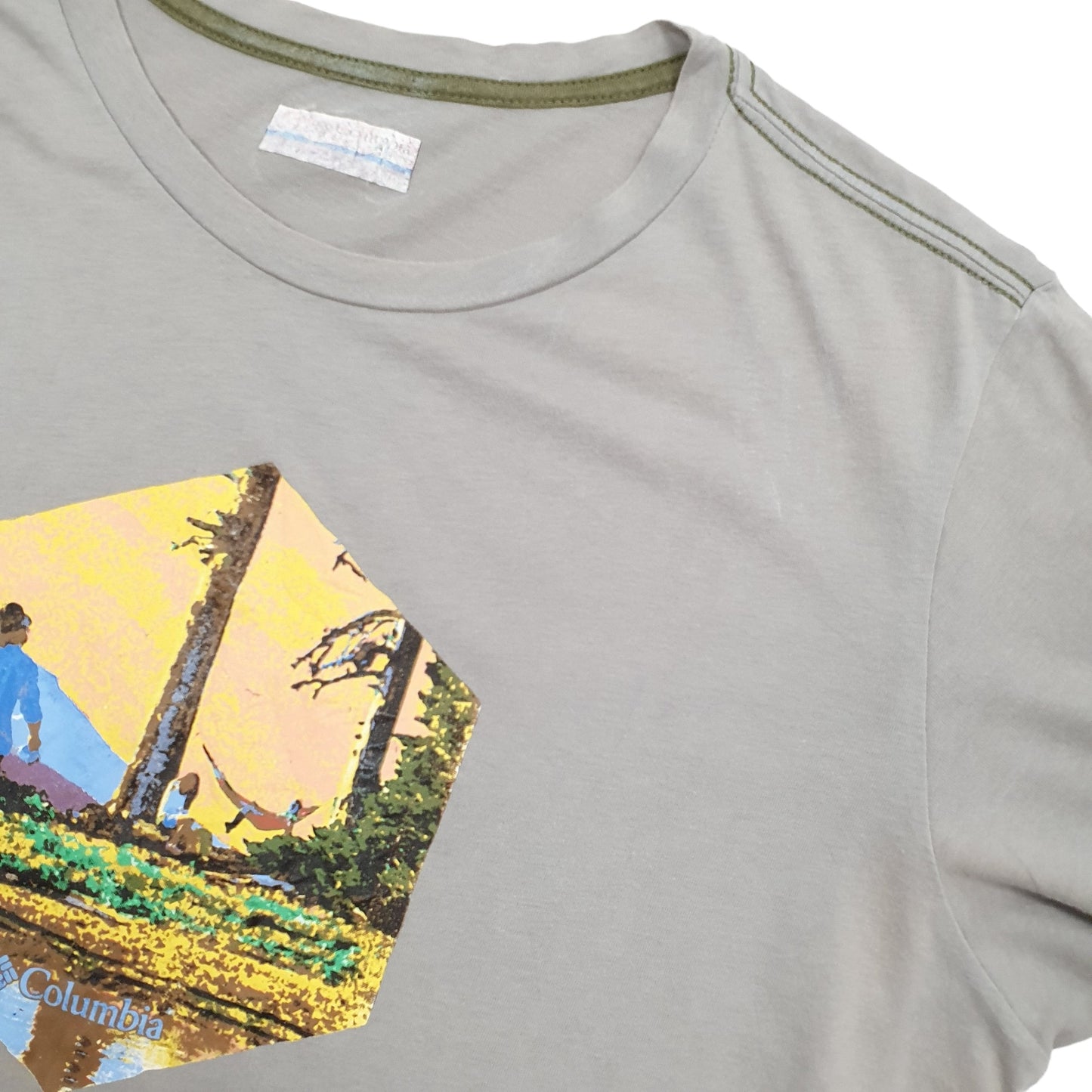 Mens Grey Columbia Sportswear Short Sleeve T Shirt