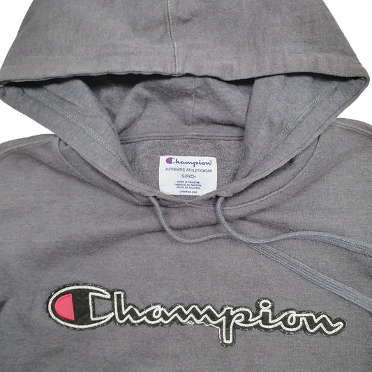 Mens Grey Champion Hoodie Jumper