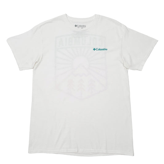 Mens White Columbia Sportswear Short Sleeve T Shirt