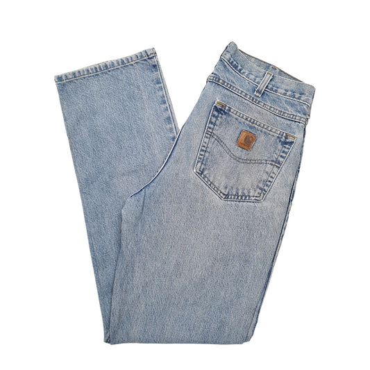 Mens Blue Carhartt Carpenter JeansW32 L34