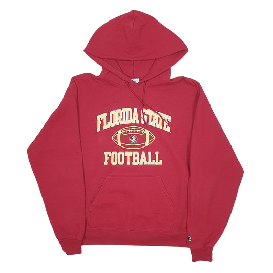 Mens Burgundy Champion Florida State Football Hoodie Jumper