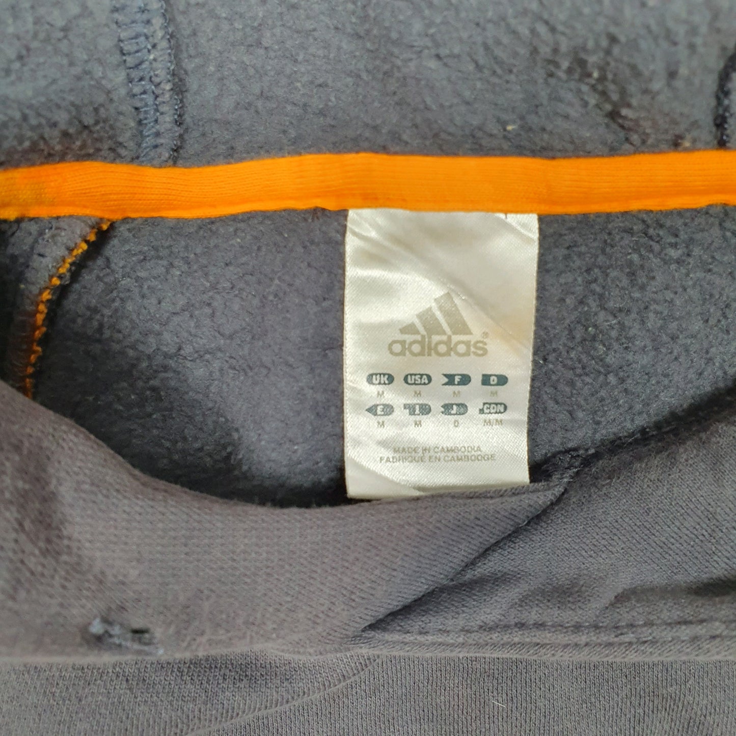 Mens Grey Adidas Hoodie Jumper