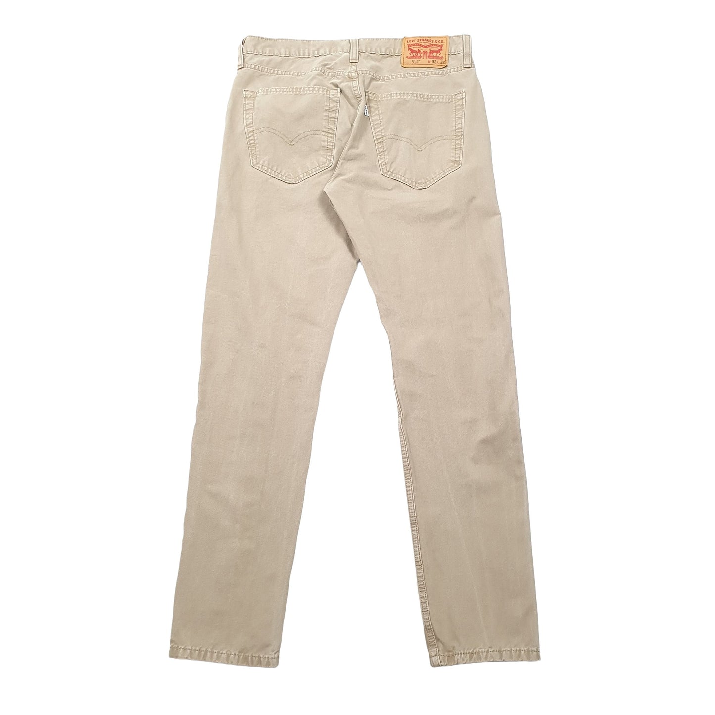 Levis 512 Slim Fit Jeans W32 L32 Beige