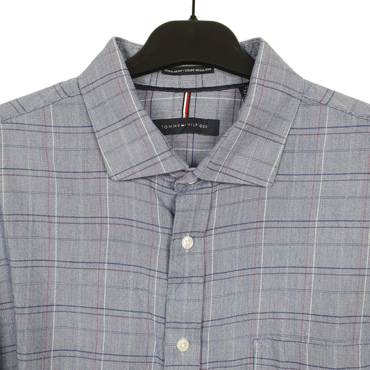 Mens Blue Tommy Hilfiger Long Sleeve Shirt