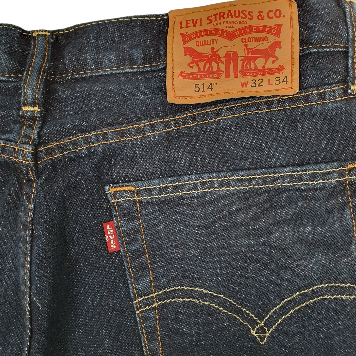 Levis 514 Straight Fit Jeans W32 L34 Blue