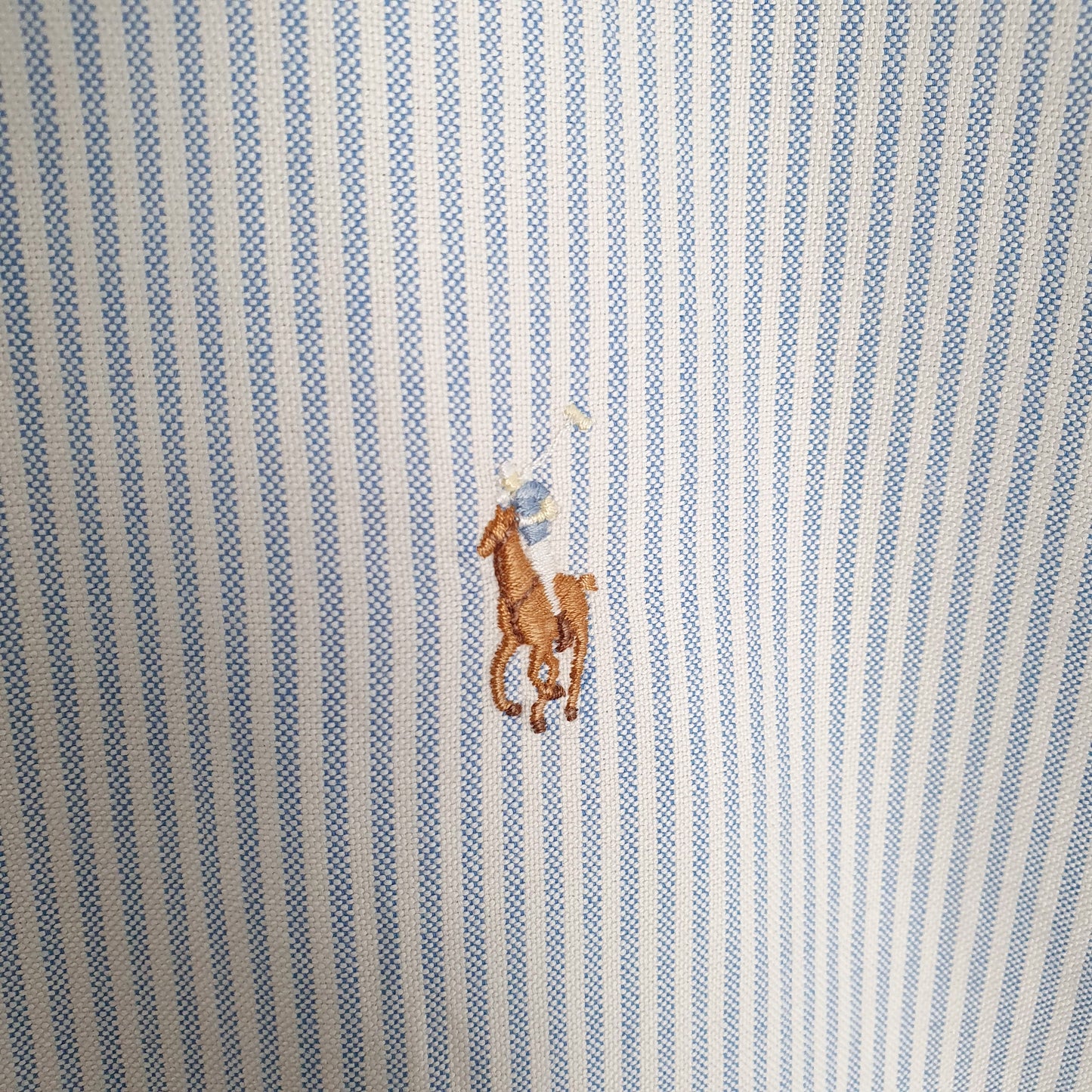 Ralph Lauren Long Sleeve Blaire Fit Striped Shirt White