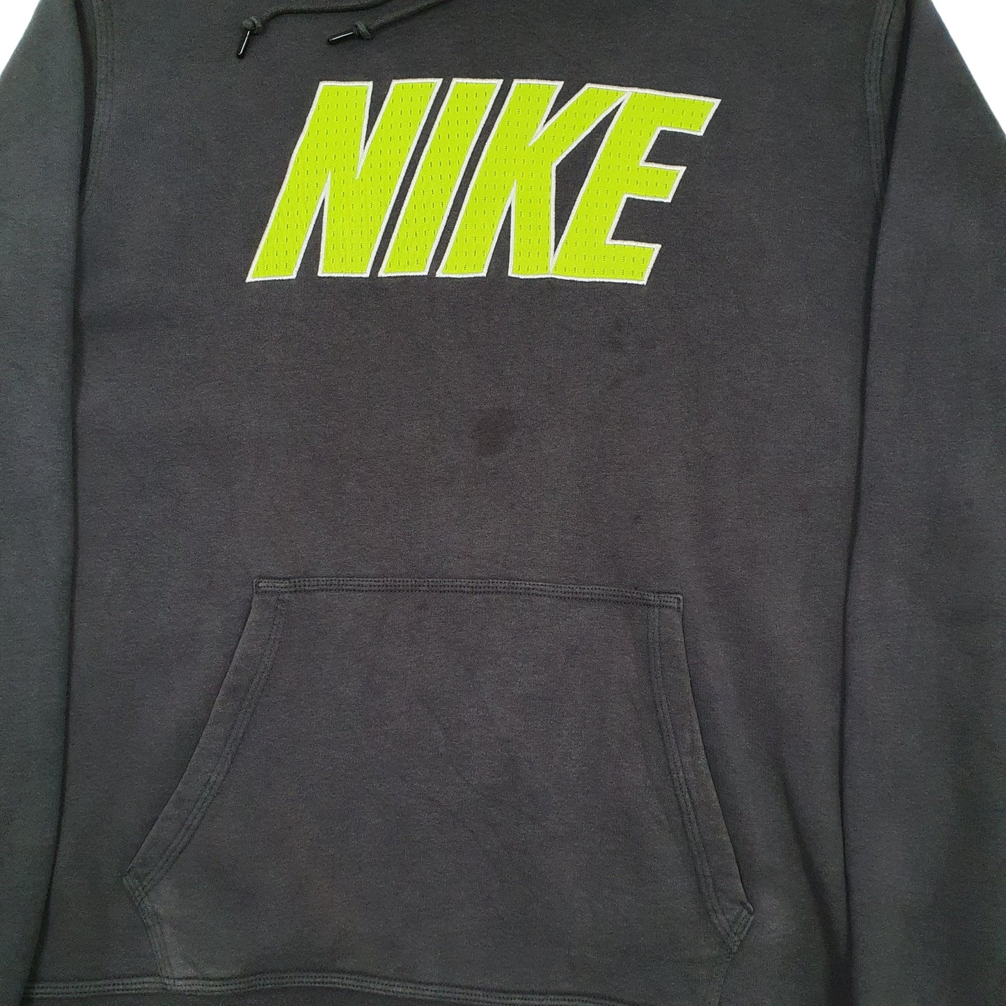 Mens Grey Nike Spellout Hoodie Jumper