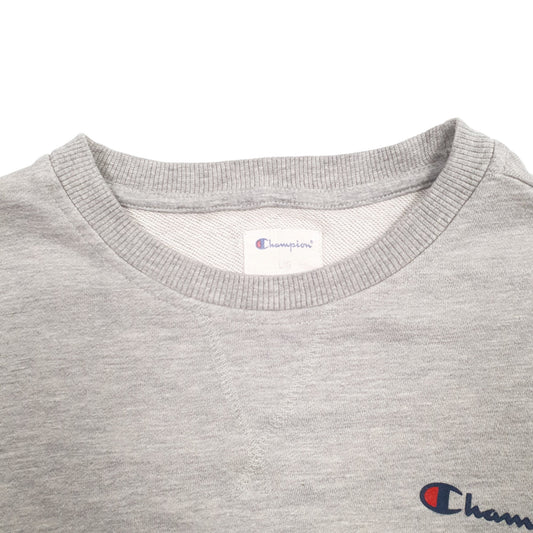 Mens Grey Champion Crewneck Jumper