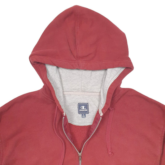 Mens Burgundy Champion Full Zip Jumper
