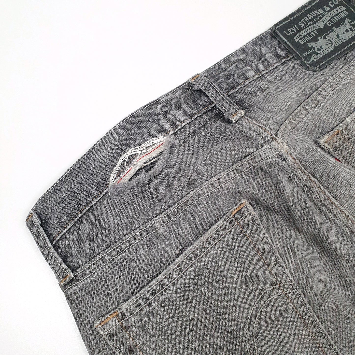 Levis 514 Straight Fit Jeans W32 L30 Grey