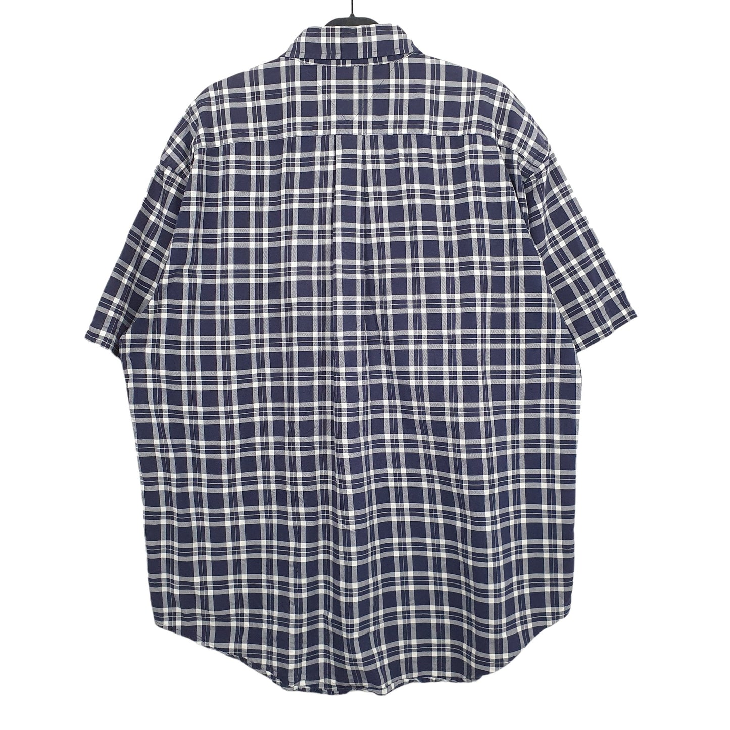 Tommy Hilfiger Short Sleeve Regular Fit Check Shirt Blue