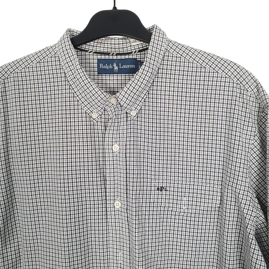 Ralph Lauren Short Sleeve Regular Fit Check Shirt Black