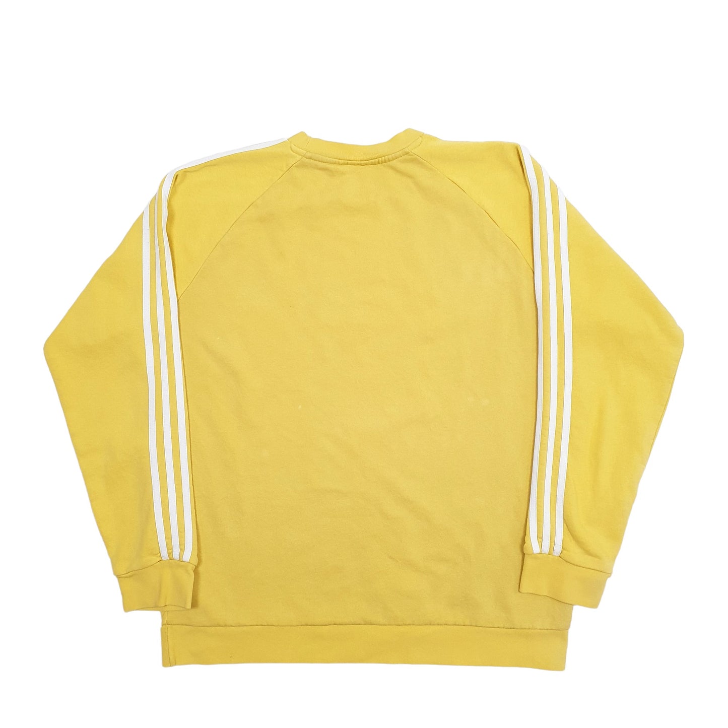 Mens Yellow Adidas Crewneck Jumper
