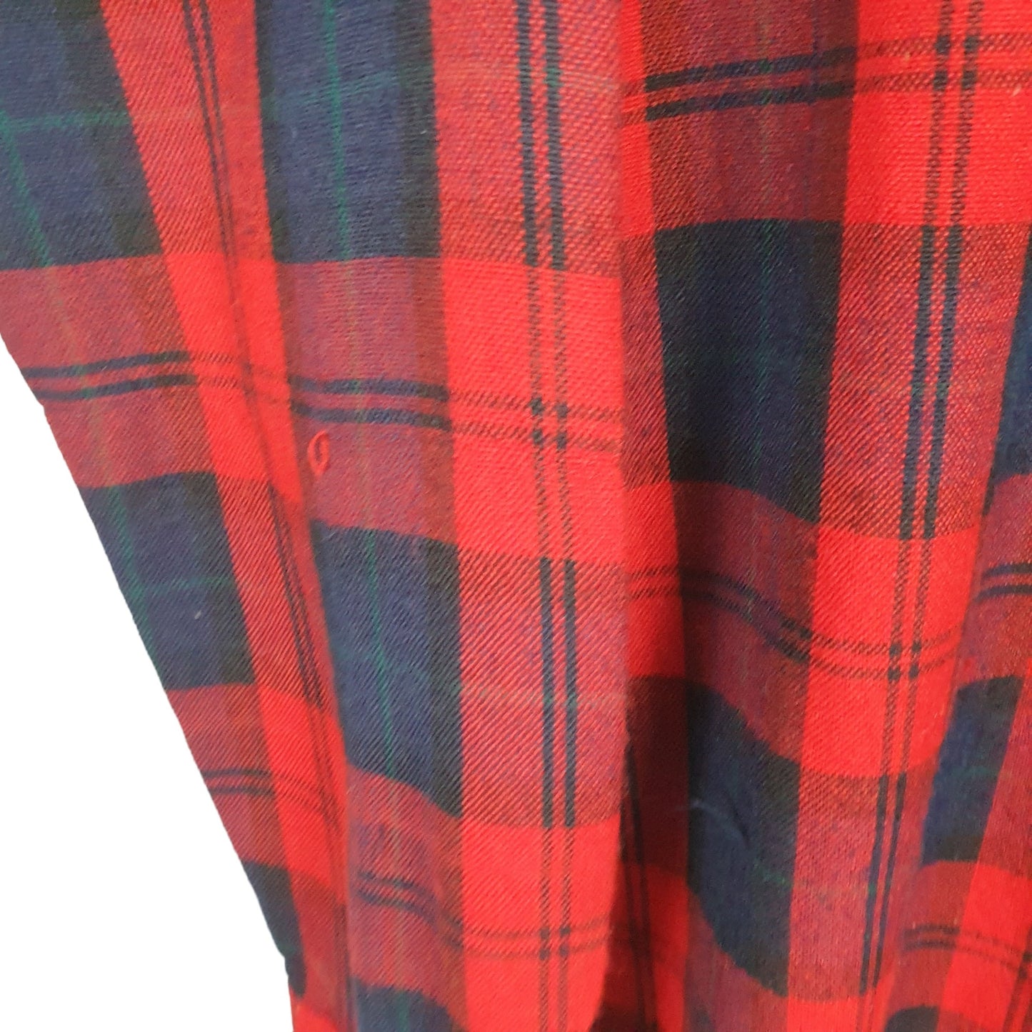 Allen Wickfield Long Sleeve Regular Fit Check Flannel Shirt Shacket Red