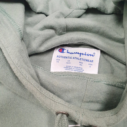Mens Green Champion Hoodie Jumper