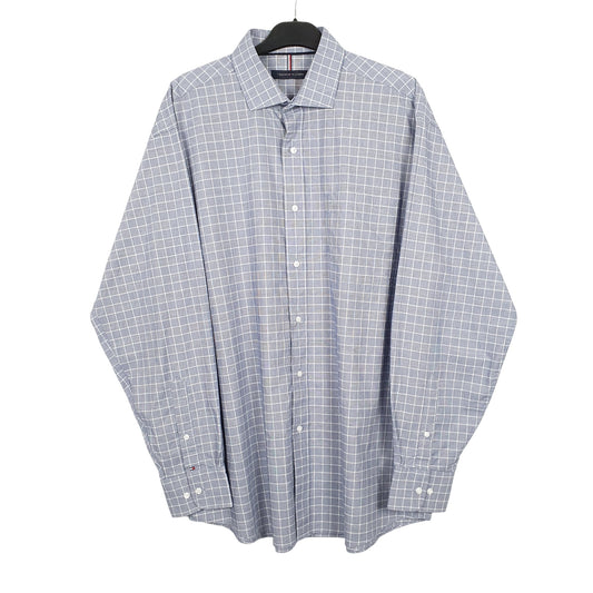 Tommy Hilfiger Long Sleeve Regular Fit Check Shirt Blue