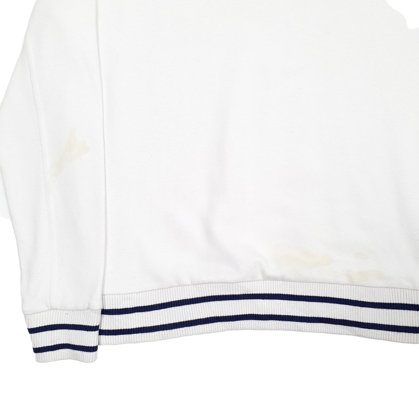 Mens White Fila Crewneck Jumper