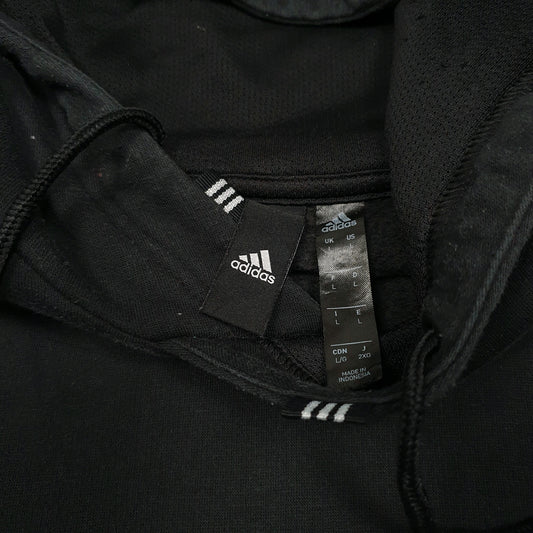 Mens Black Adidas Hoodie Jumper