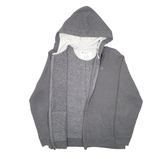 Womens Grey Champion Hoodie Full Zip Jumper
