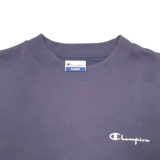 Mens Blue Champion Crewneck Jumper