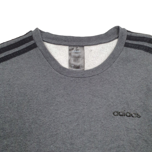 Mens Grey Adidas Crewneck Jumper