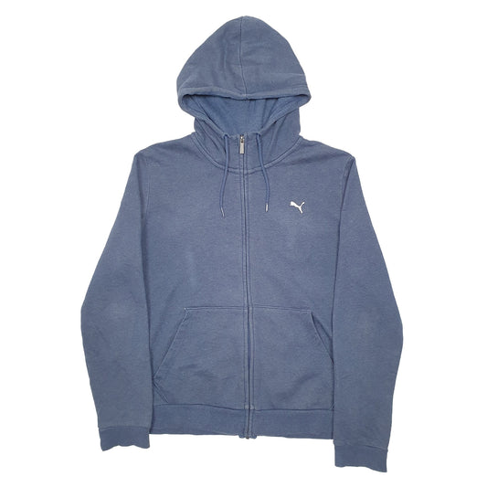 Womens Blue Puma Full Zip Jumper