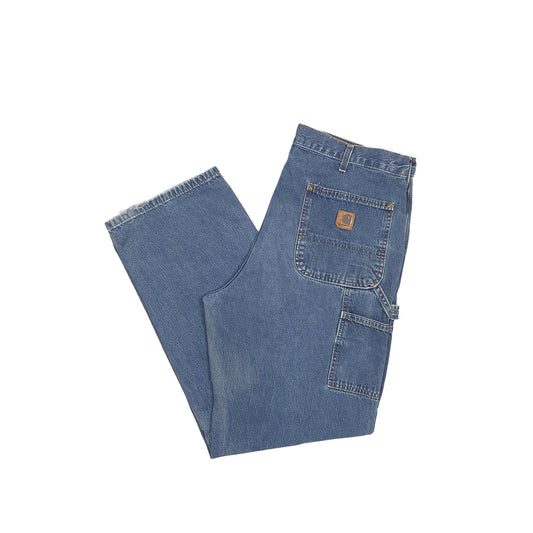 Carhartt Casual Loose Fit Carpenter Jeans W36 L31 Blue