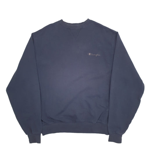 Mens Navy Champion Crewneck Jumper