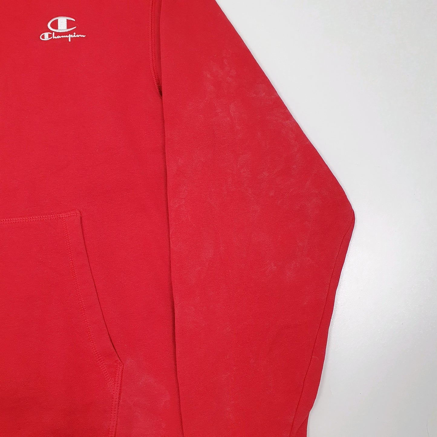 Mens Red Champion Hoodie Jumper