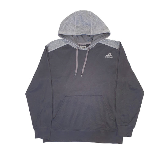 Mens Black Adidas Climawarm Ultimate Hoodie Jumper
