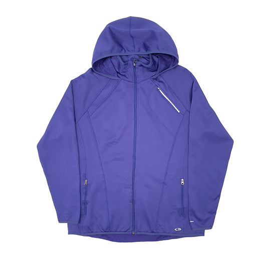 Womens Purple Champion Softshell Hoodie Full Zip Jumper