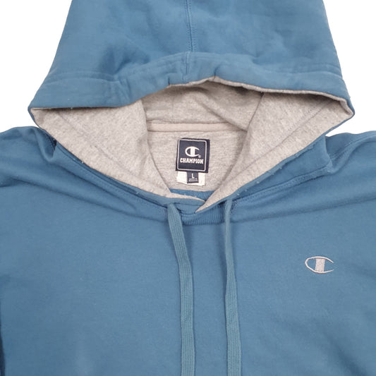 Mens Blue Champion Hoodie Jumper