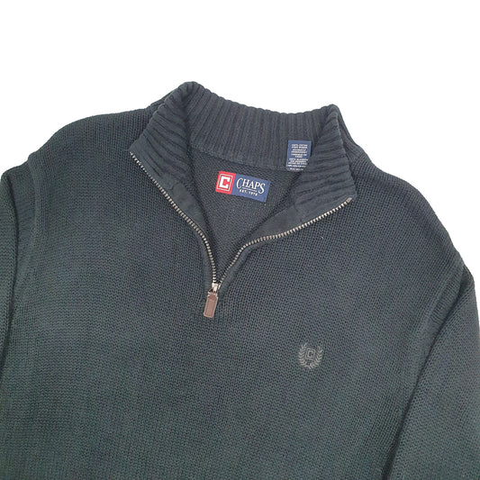 Chaps Quarter Zip L Black