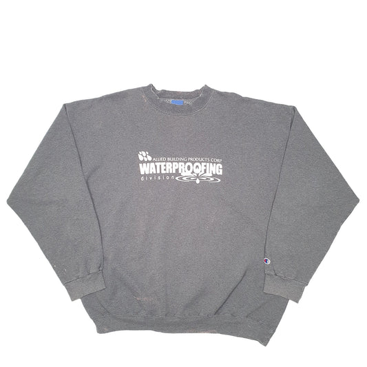 Mens Grey Champion Allied Building Products Crewneck Jumper