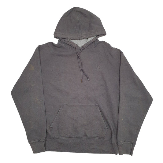 Mens Grey Champion Hoodie Jumper