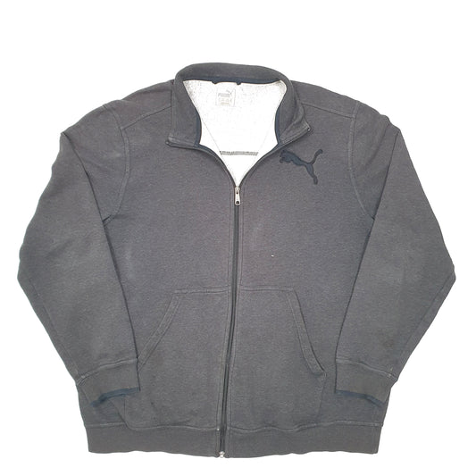 Mens Grey Puma Full Zip Jumper