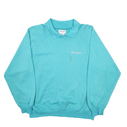 Mens Turquoise Reebok Crewneck Jumper