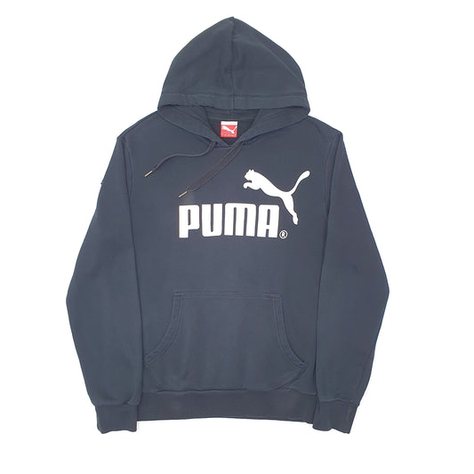 Mens Black Puma Hoodie Jumper