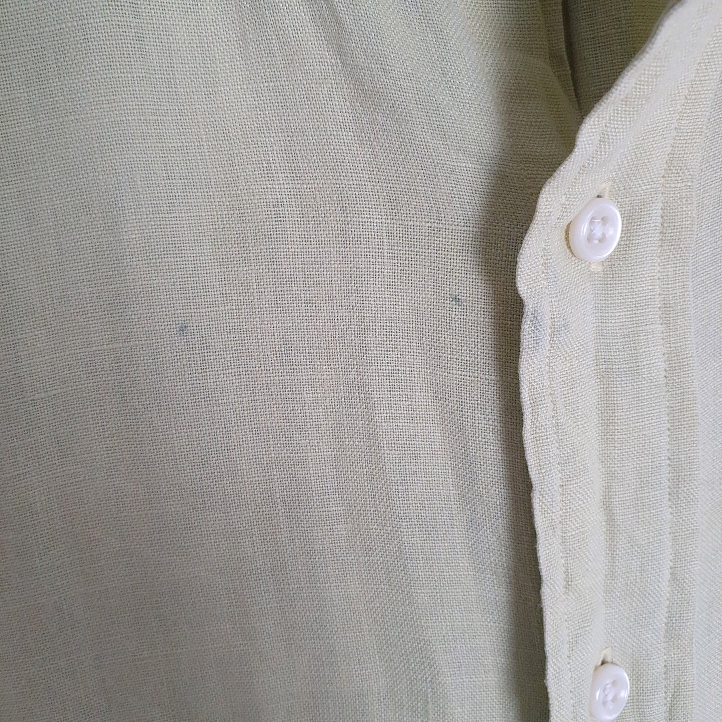 Ralph Lauren Short Sleeve Blake Fit Linen Shirt Yellow